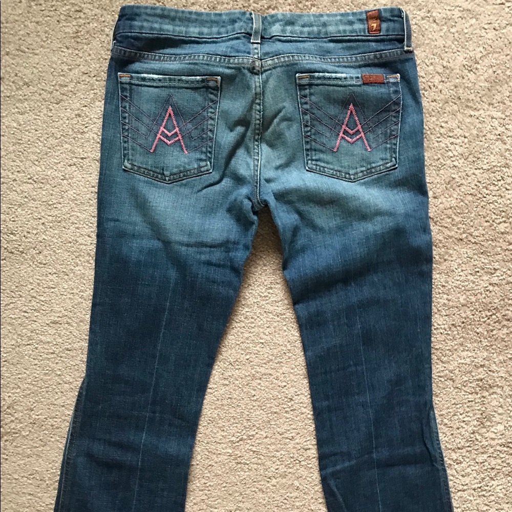 Pink A-pocket 7 for all mankind jeans